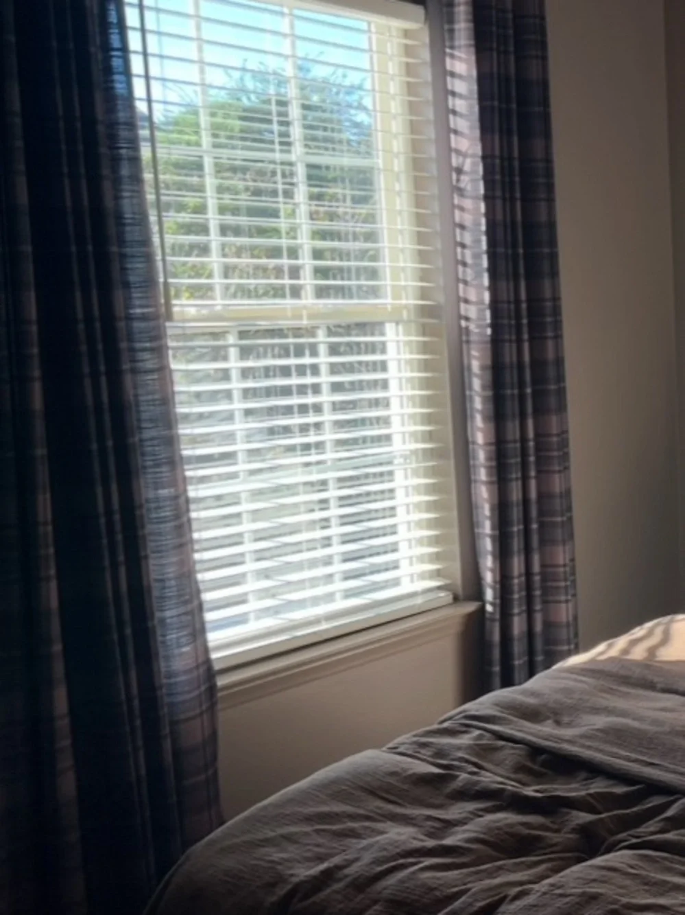 TWOPAGES Plaid Pinch Pleat Curtains